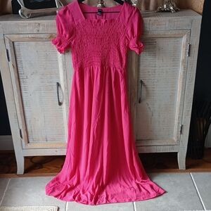 C) SHEIN Vibrant Pink Maxi Dress